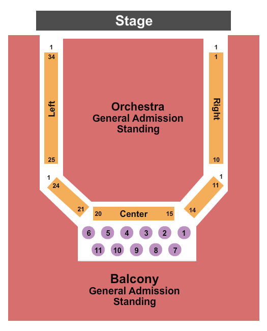 Madrid Theatre Seating Chart