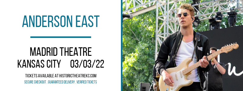 Anderson East at Madrid Theatre tickets Anderson East at Madrid Theatre