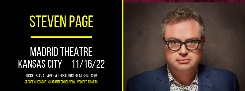 Steven Page at Madrid Theatre tickets Steven Page at Madrid Theatre