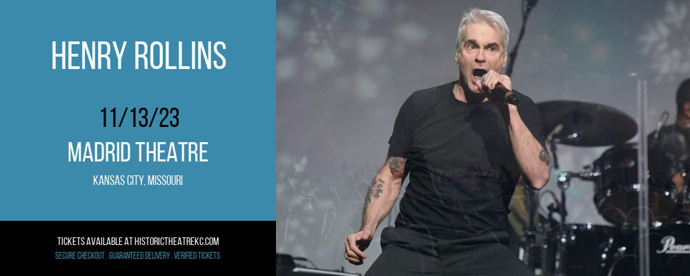 Henry Rollins at Madrid Theatre