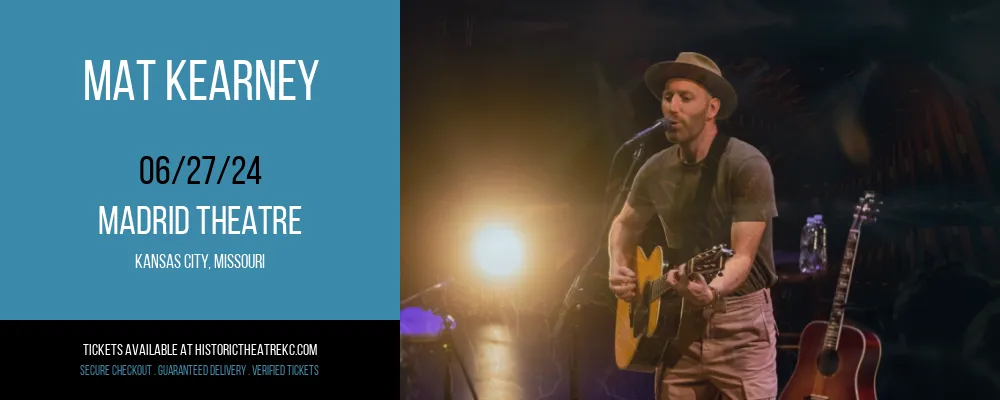 Mat Kearney at Madrid Theatre